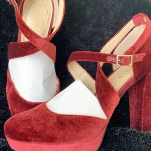 Velvet Guess Heels